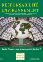 Quelle finance pour une économie durable ? (Responsabilité et environnement)