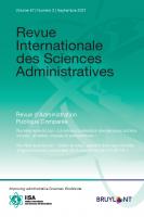 Gestion de la crise du Covid-19 : gouvernance comparée (Revue internationale des sciences administratives)