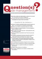 La résilience organisationnelle (Question(s) de management)