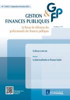 La gestion des RH à la DG des Finances publiques (Gestion & finances publiques)